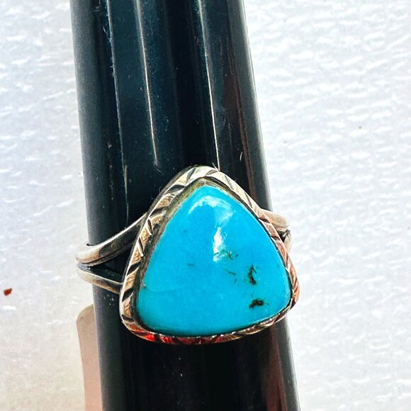 Turquoise Southwest Ring Size 7.5 New Old Stock - Picture 2 of 6